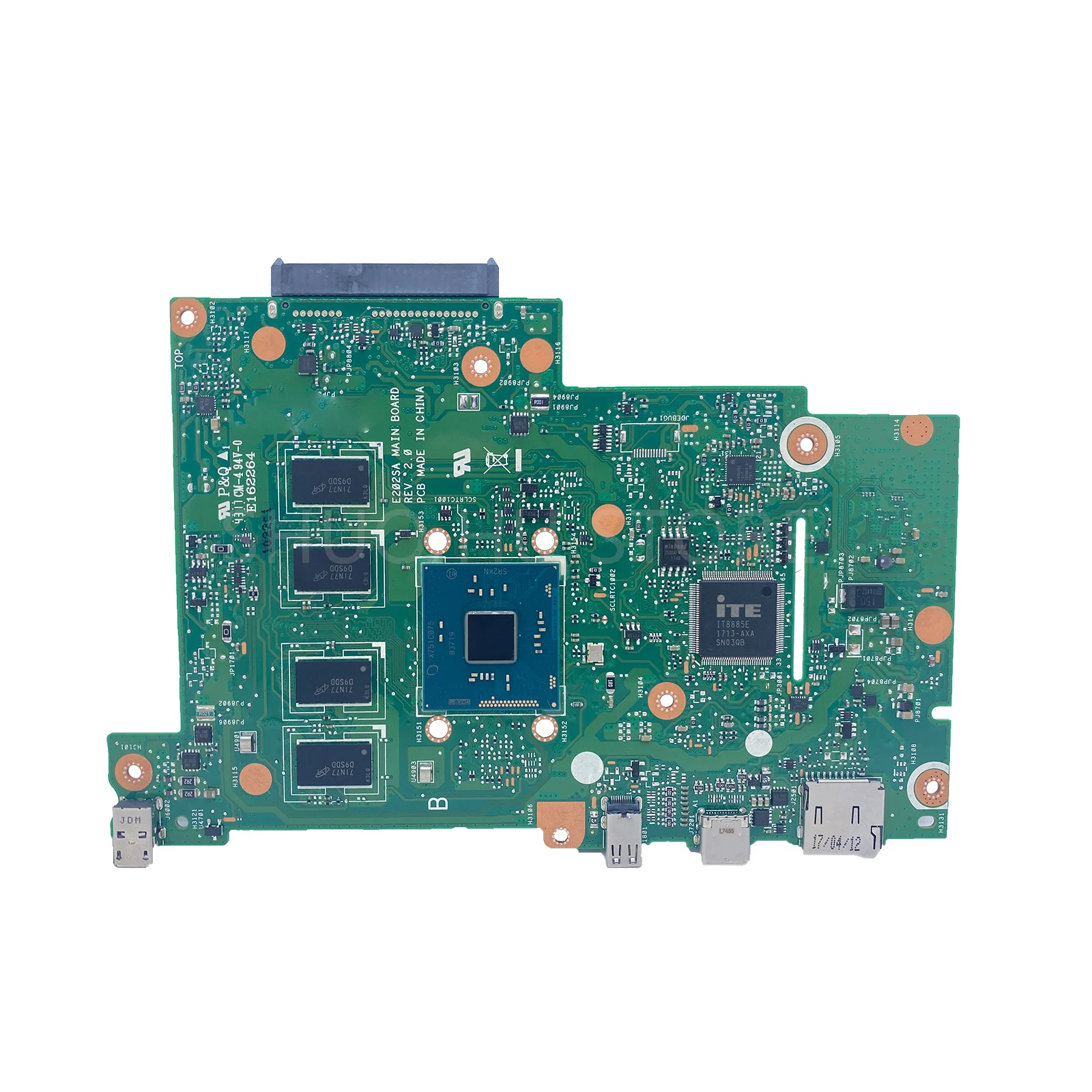 KEFU Notebook E202SA Mainboard For Asus EeeBook E202S E202SA  Laptop Motherboard N3050 N3060  CPU 4G RAM 100% Test OK