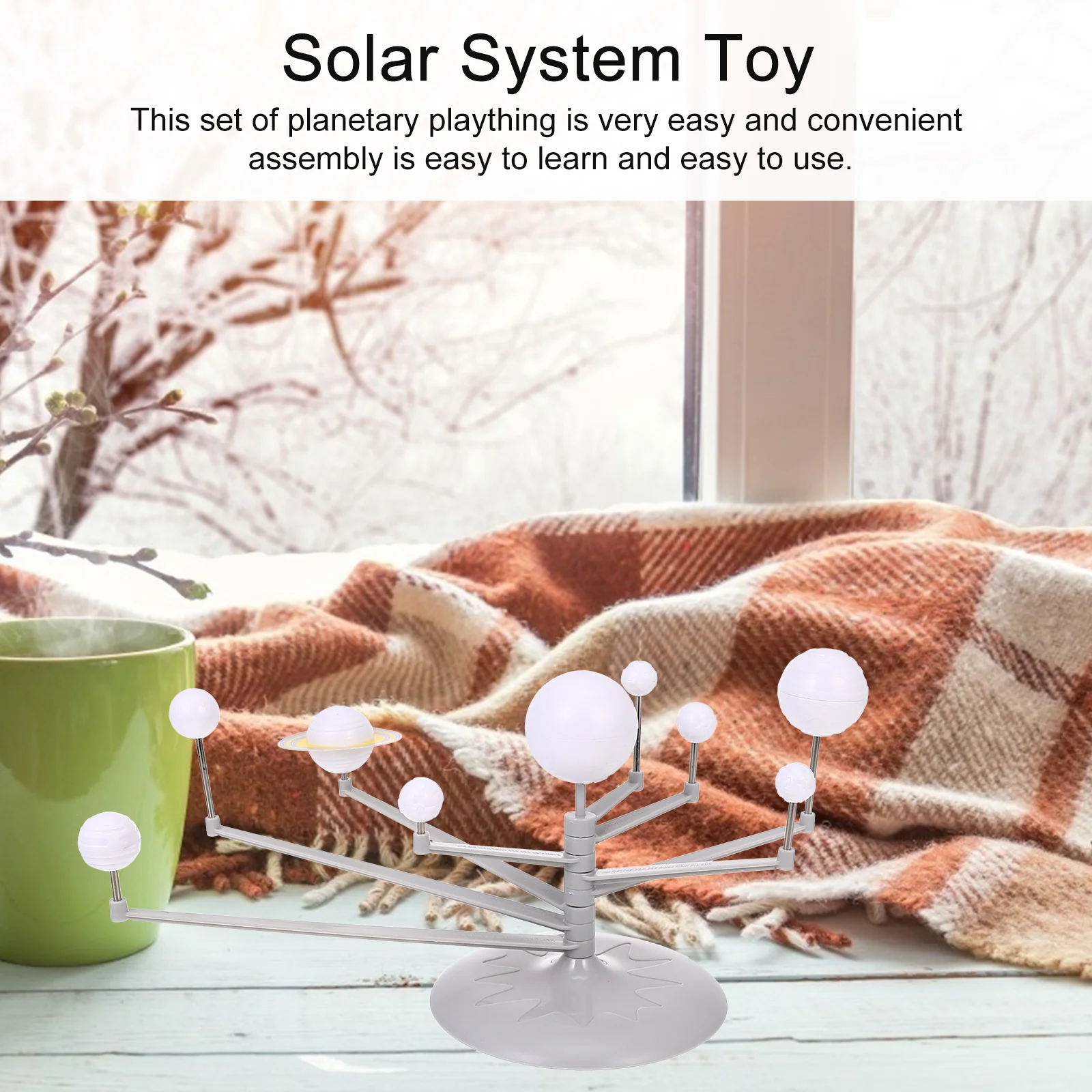 1 set 1 Set Planetary Solar System Science Educational Rotation Planets For Kids Eight Planets Learning Astronomy Plaything