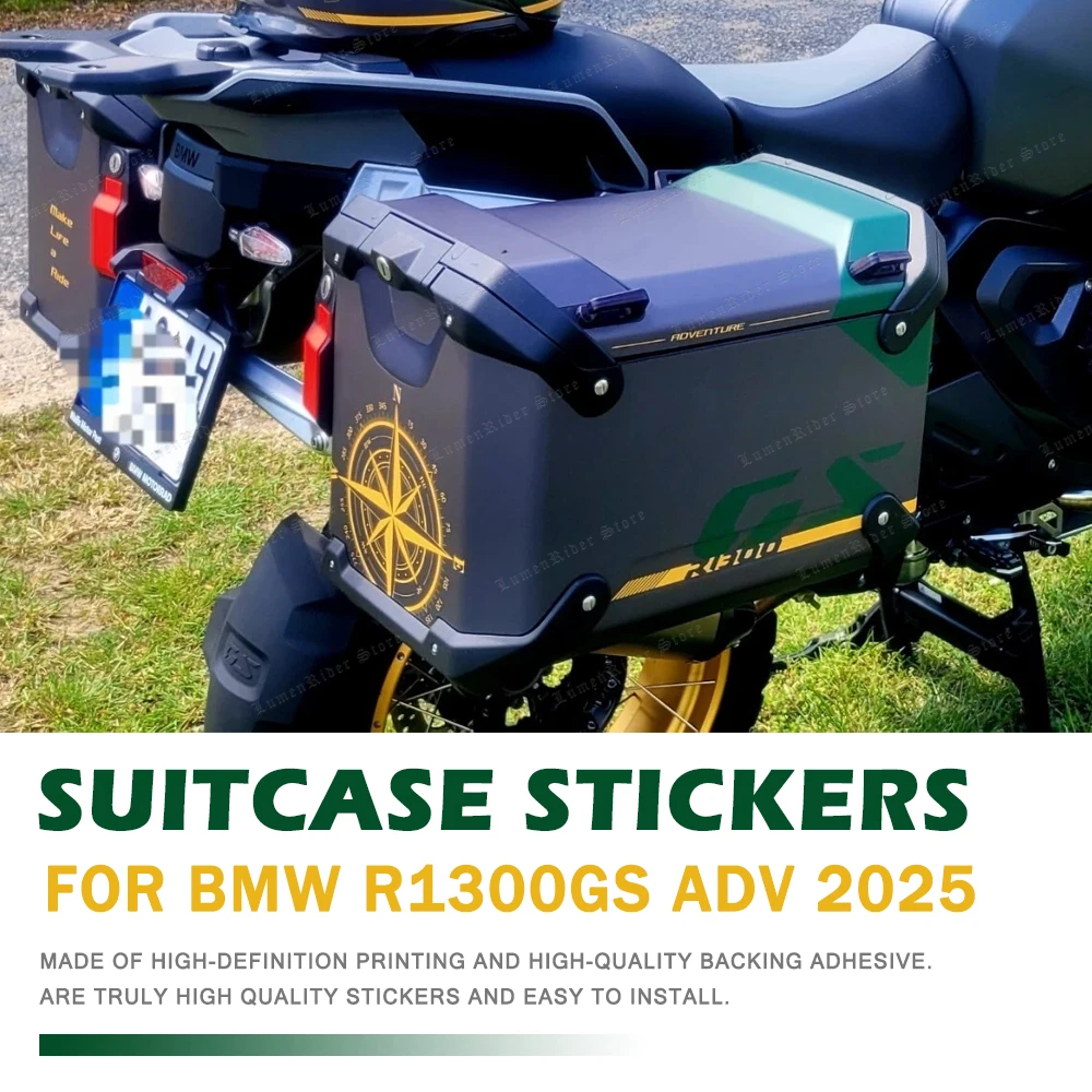 

For BMW R 1300 GS R1300GS ADV Option719 2025 Suitcase Kit Motorcycles Luggage Accessories 3D Sticker Protection Suitcase Decal