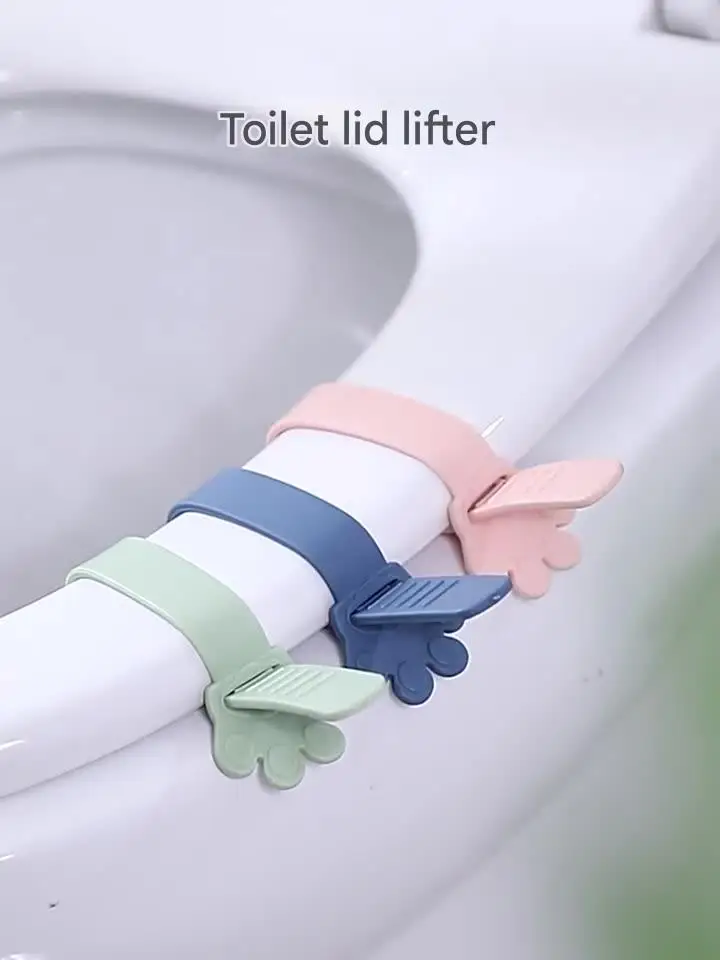 مقبض رافع لغطاء المرحاض - رافعة فليب خالية من اللمس للحمام، أداة الرفع الصحية تمنع الأيدي القذرة #3