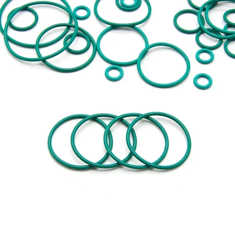 10/50pcs FKM O Ring Sealing Gasket CS 1.5mm OD 5~50mm Insulation Oil Resistant High Temperature Resistance Fluorine Rubber Rings