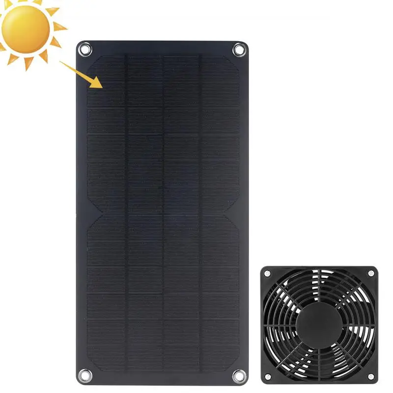 

Solar Powered Exhaust Fan Solar Ventilation Fan Powerful 10W Solar Panel Ventilates Cool Your House Garage Or Chicken Coop