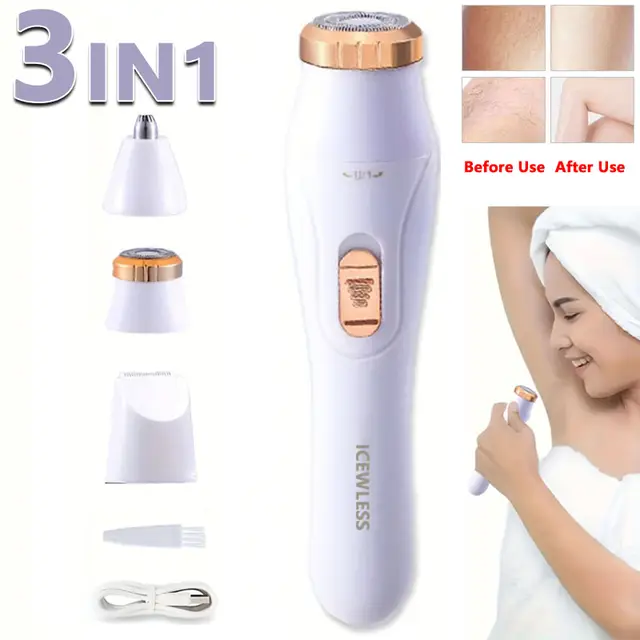 Electric Hair Trimmers for Women Waterproof Razor Painless Private