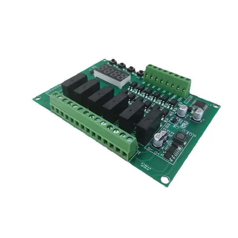 

Multi channel relay module PLC programmable 4 to 16 timing self-locking delay timed cycle start controller