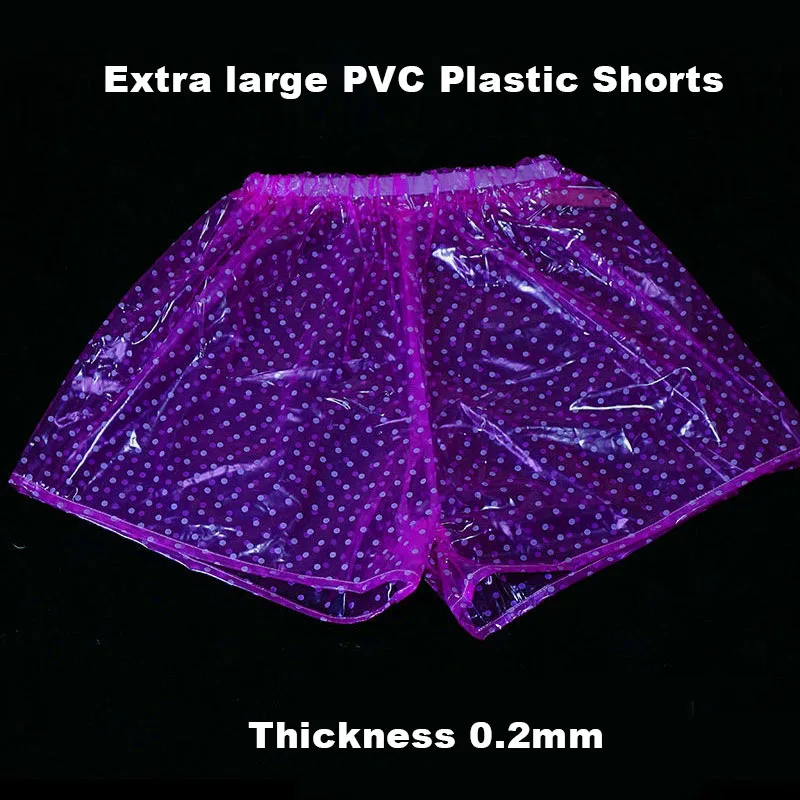 

Очень большие мужские прозрачные шорты-боксеры из ПВХ, женские мягкие пластиковые шорты с тонкой эластичной резинкой на талии, водонепроницаемое нижнее белье ABDL