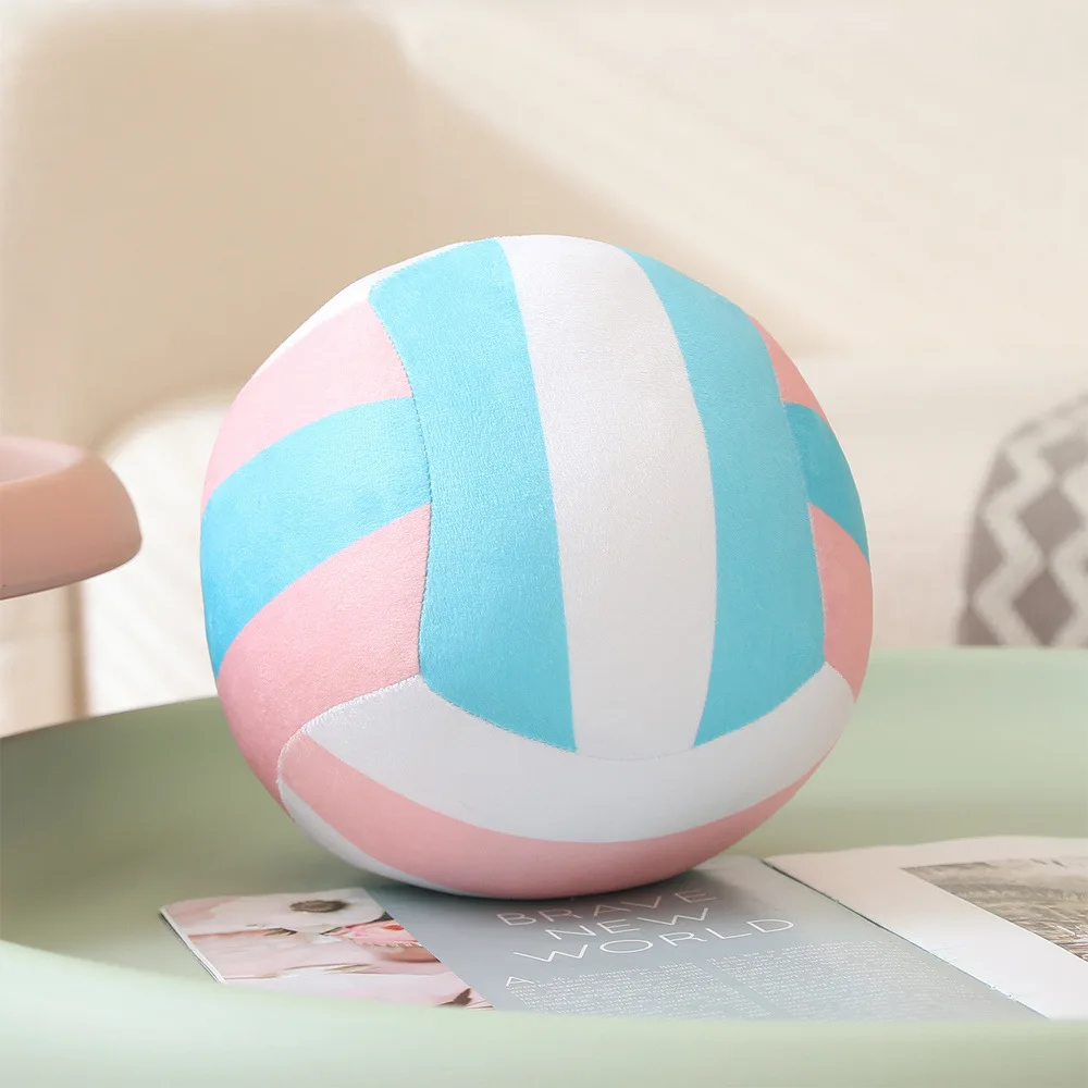 Oreiller de simulation de volley-ball imprimé pour bébé, sphblades, beurre, jouet en peluche, cadeau pour enfants, illumination nitive