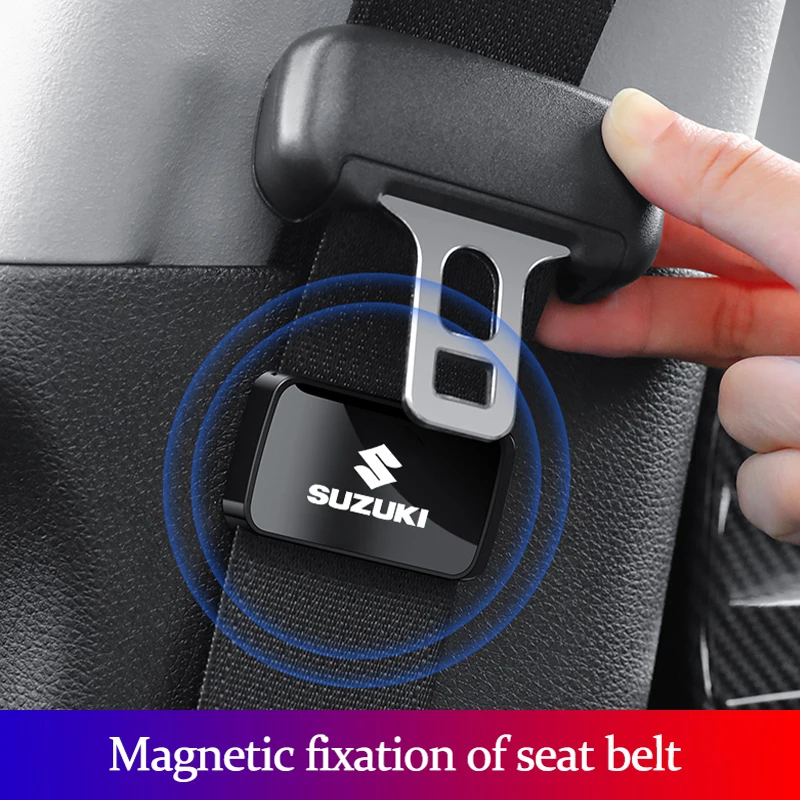 Clips de fijación para cinturón de seguridad de coche, estabilizador de soporte para cinturón de seguridad para Suzuki Swift Jimny Ignis Alto SX4 Splash Baleno Vitara Samurai ﻿