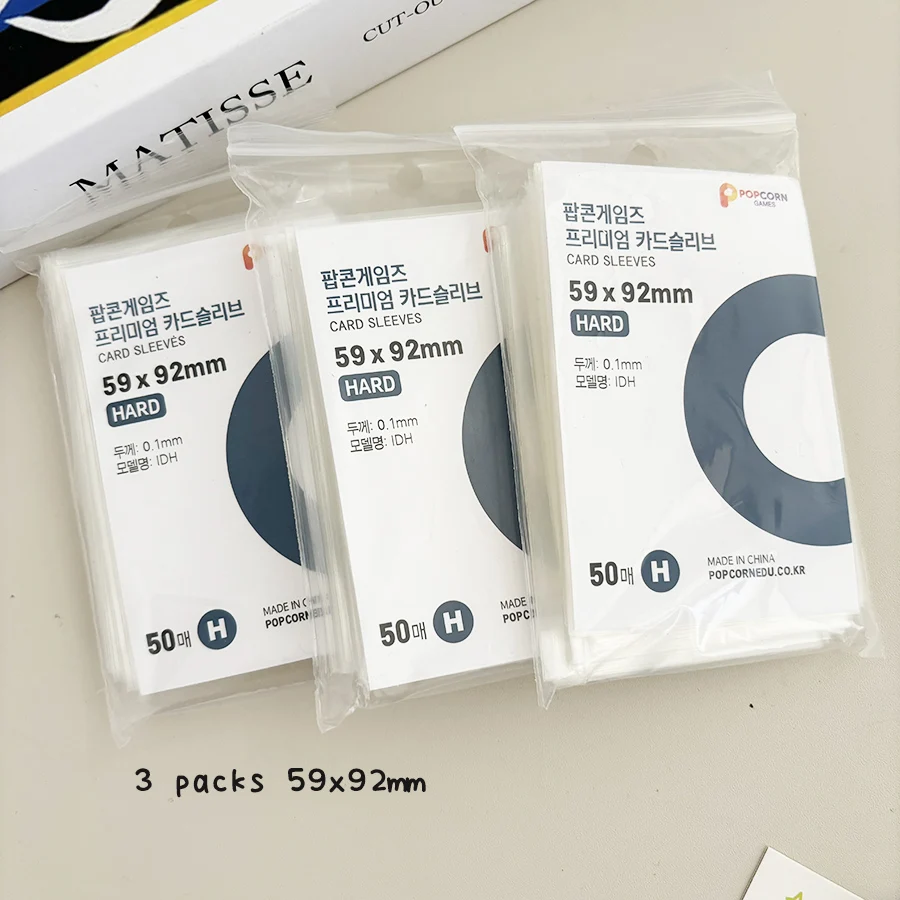 SKYSONIC 50 Stück/Packung transparente Hüllen, 56 x 87 mm/59 x 92 mm/70 x 100 mm Topload Kpop-Taschen, Postcatds Idol-Kartenhalter – Detail 14