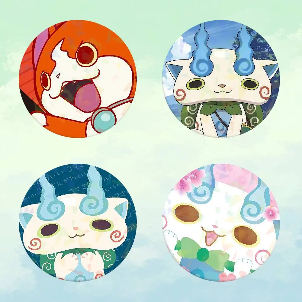 Lindo Broche de Personaje de Anime y Videojuegos Yo-kai Watch Komasan, Broches Creativos para Bolsos, Sombreros, Ropa, Accesorios, Regalos