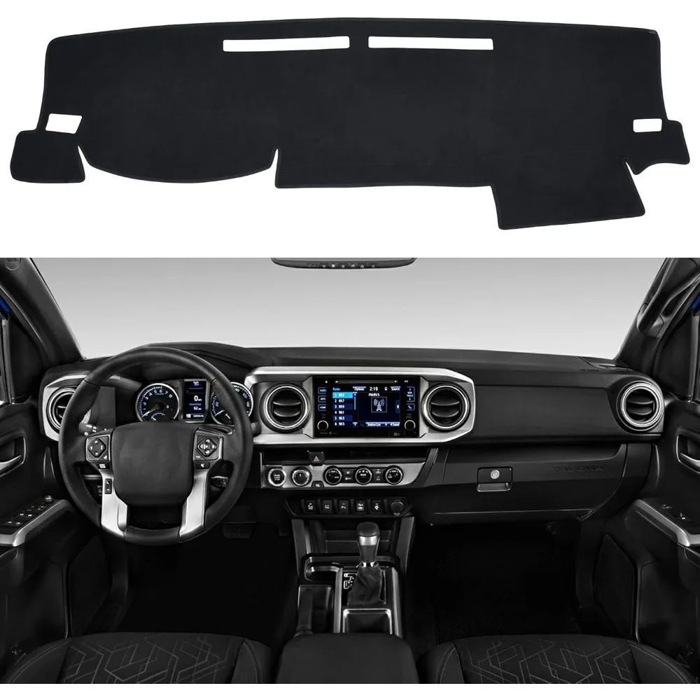 

Коврик для приборной панели, совместимый с Toyota Tacoma 2016-2023