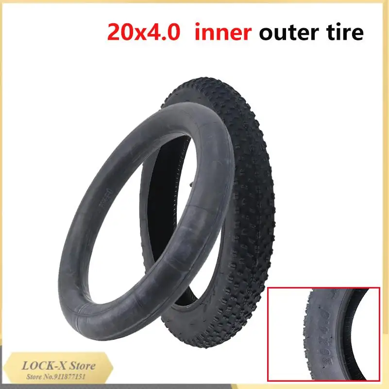 

20 Inch 20x4.0 Snow Offroad Fat Tire Inflatable Inner Tube Anti-Skid Rubber Tyre For E-Bike Fat Bicycle Accessories
