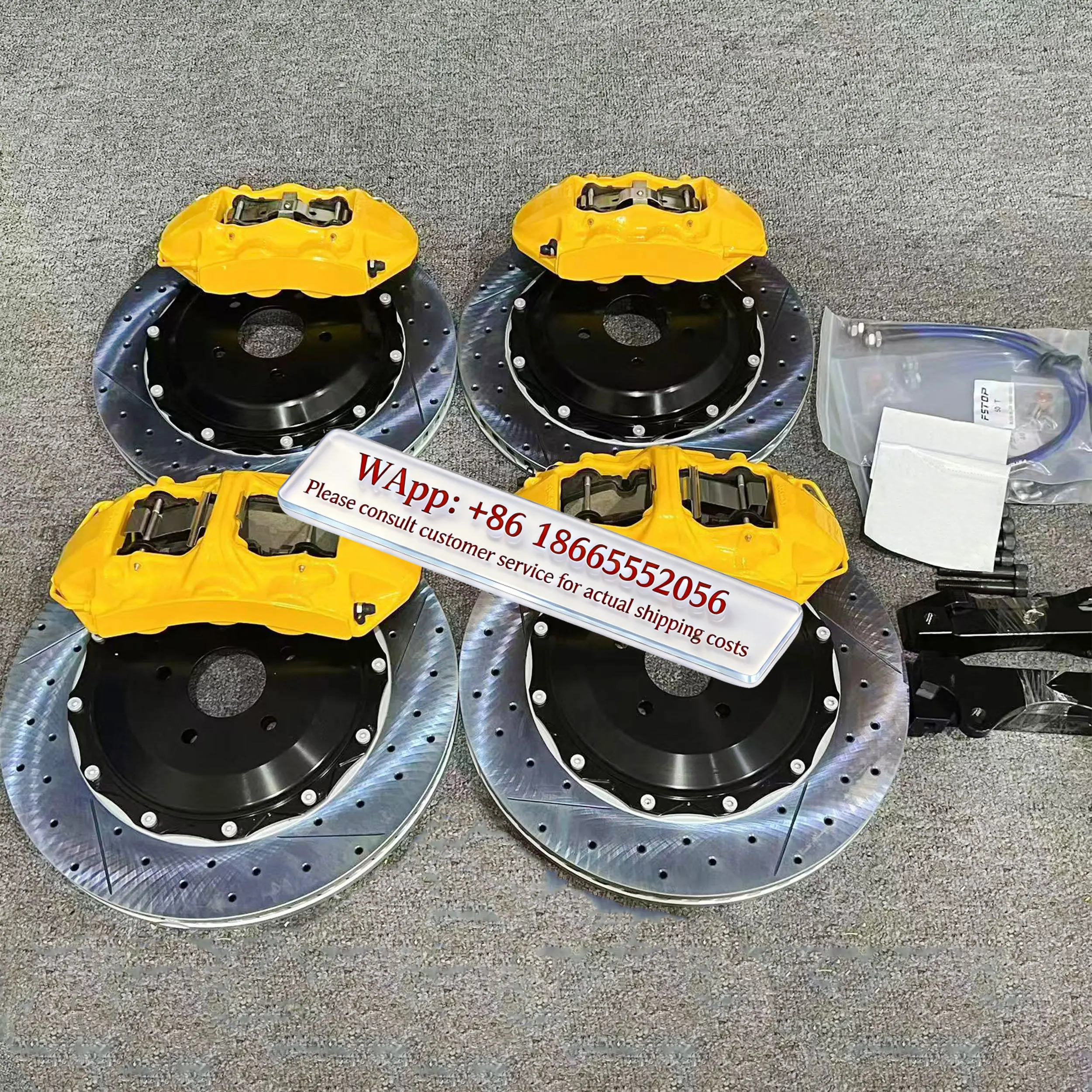 17 18 19 Inch Front Rear 2PC Brake Part Disc Brakes Rotor Big Brake Kit for 2018 Por sche Cayman 718