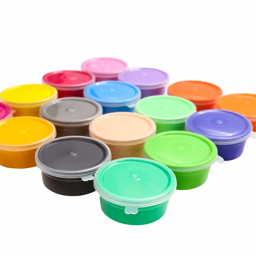 مجموعة طين تشكيل مكونة من 24 لونًا للأطفال غير سامة، لعبة فنية حرفية للأطفال في الفصول الدراسية المدرسية، هدية للحفلات