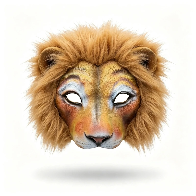 DXAE Animal Character Costume Mask with a Dimensional Face, Textured Muzzle, and Elastic Back Strap for Festival Stage Role-Play