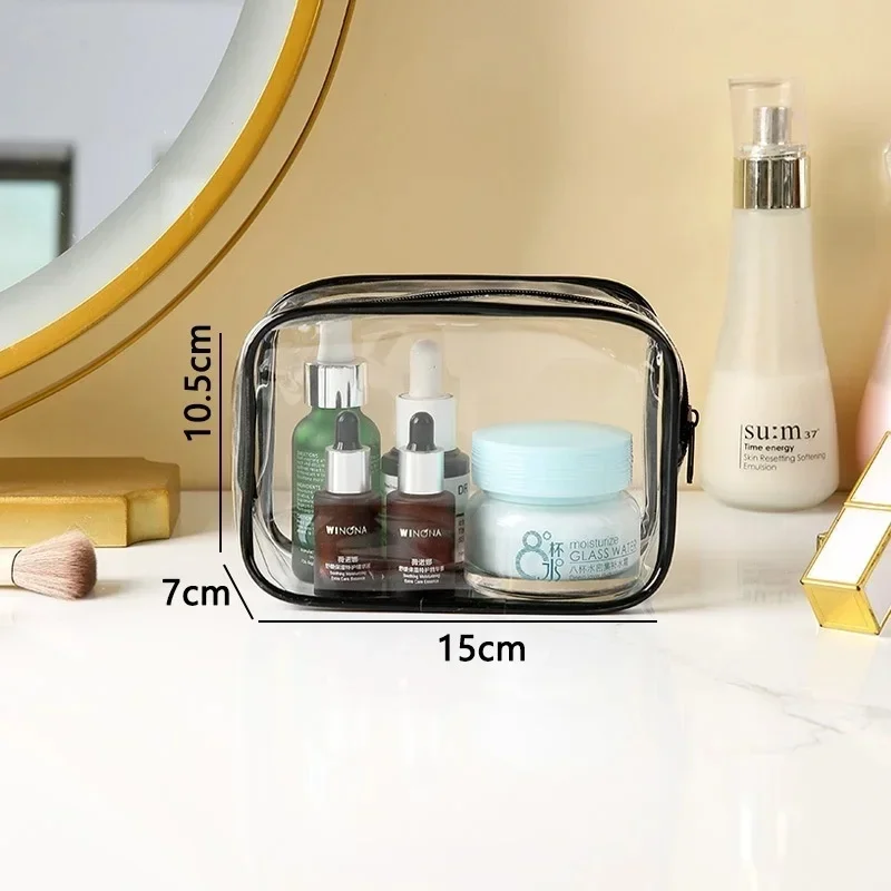 Multi-Functional Clear PVC Travel Cosmetic Bag Large Capacity Portable Waterproof Women’s Transparent Toiletry Storage Bag view 5
