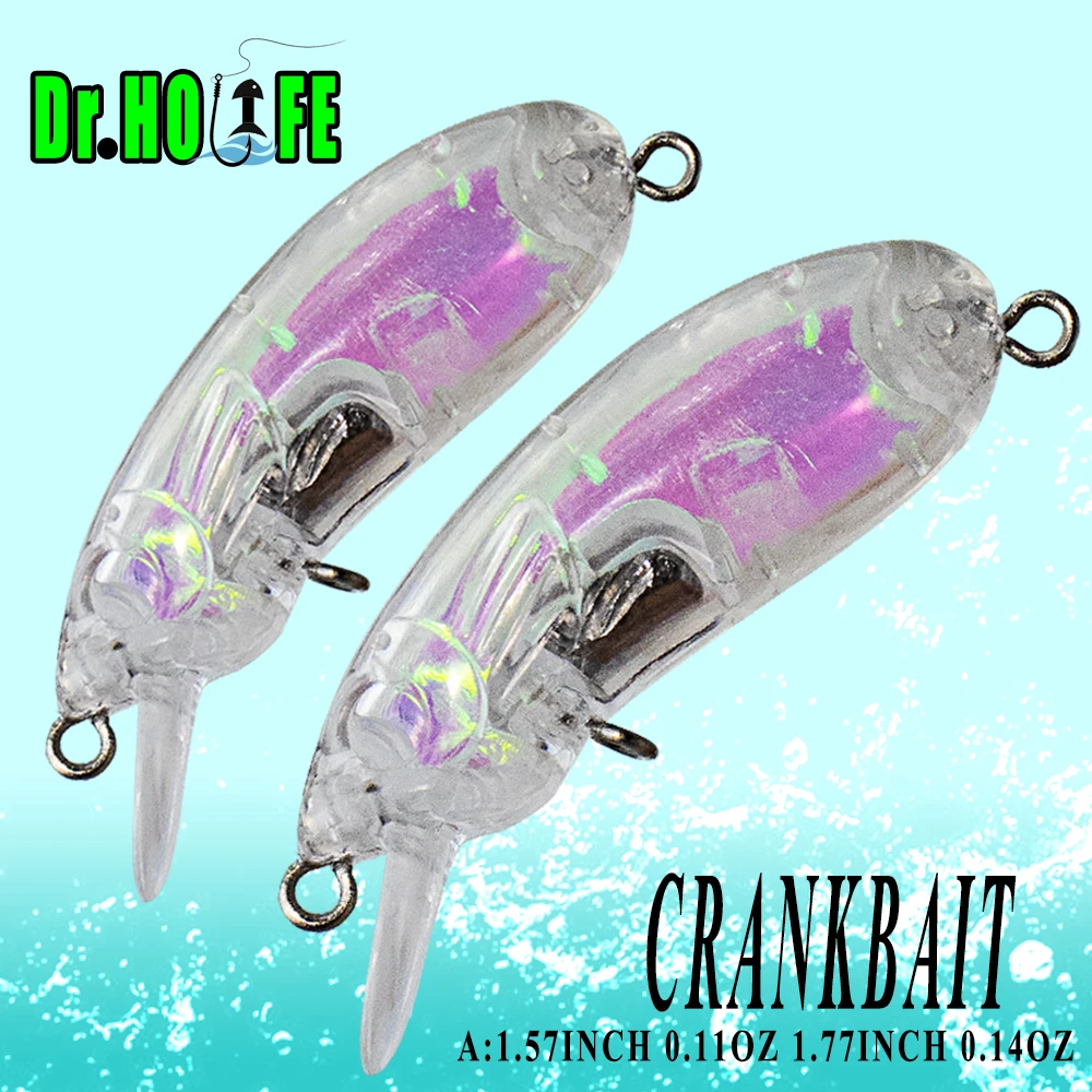 

Dr.Holife 20PCS/25PCS Unpainted Crankbait Blank Lure Prism Insert Artificial Lure 4CM/4.5CM Sink Hard Bait For DIY Fishing Lure
