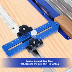 Thin Rip Jig Table Saw Jig Woodworking Feather Board for Making Repetitive Narrow Strip Cuts For Router Tables and Band Saws