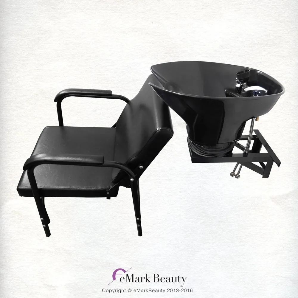 

Salon Shampoo Tilt Bowl Sink with Wall-Mounted Reclining Chair – Professional Backwash System for Hair Salons & Spas