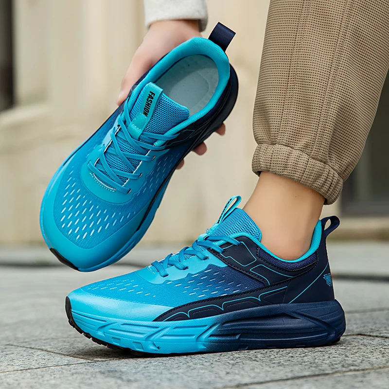 

Outdoor Running Shoes Men Anti-slip Lightweight Mesh Wear-resistant Casual Shoes Men Lace-up Breathable Fashion Sports Shoes Men