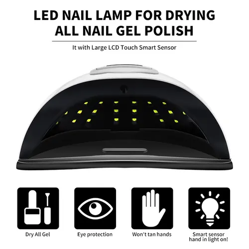 Imagen 2 del producto SUN X11 MAX Lámpara de secado de uñas profesional para manicura 280W Máquina de secado de esmalte de uñas en gel con sensor automático Lámpara de uñas LED UV