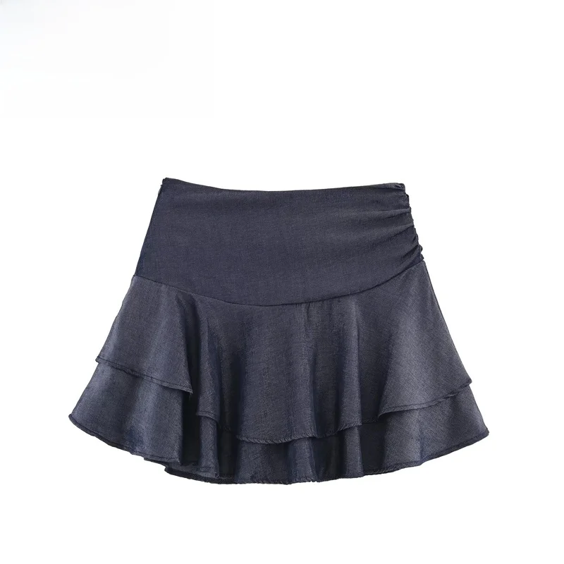 

Модные декоративные юбки-брюки для женщин, многослойные, короткие, из полиэфирного волокна, весенняя коллекция, новинка.