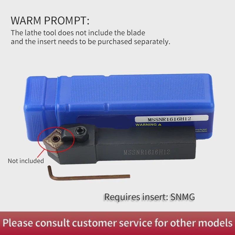 Intlshaft MSSNR Lathe Cutting Tools MSSNR1616H12 MSSNR2020K12 MSSNR2525M12 External Turning Tool Holder SNMG Carbide Inserts
