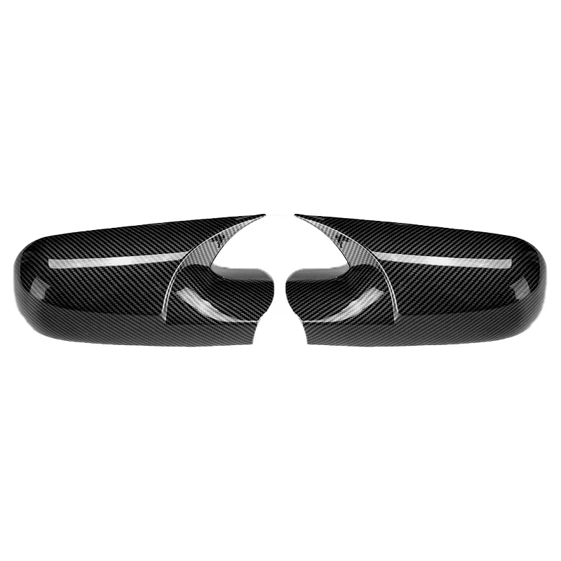 Pair Car Side Rearview Mirror Cover Cap Mirror Shell Case Trim For Renault Megane 2 MK2 2002-2009 Rear View Mirror Cover Cap