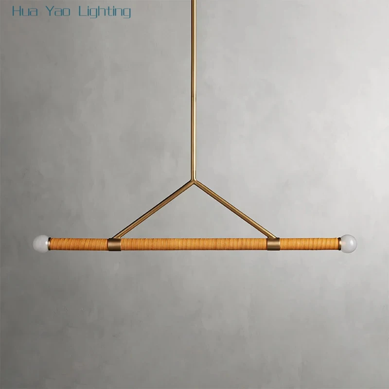 Contemporary Style Fashion Creative Leather Winding Line Pendant Lamp Living Room Coffee Shop Bar Counter Personalized Lighting