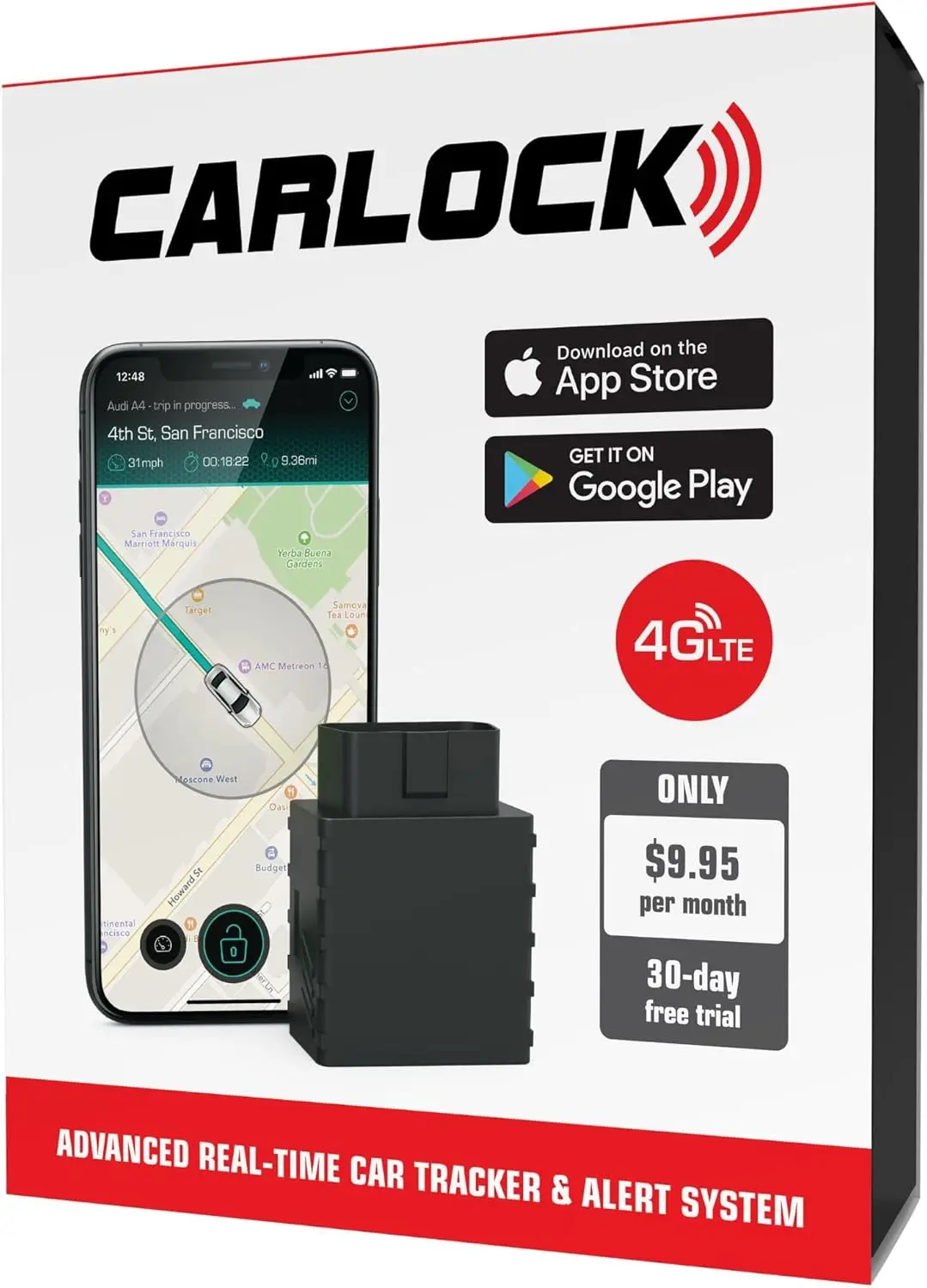 

Real-Time 4G Car Tracker & Alarm System with OBD Plug&Play - Monitor Vehicle Security and Health via Phone App