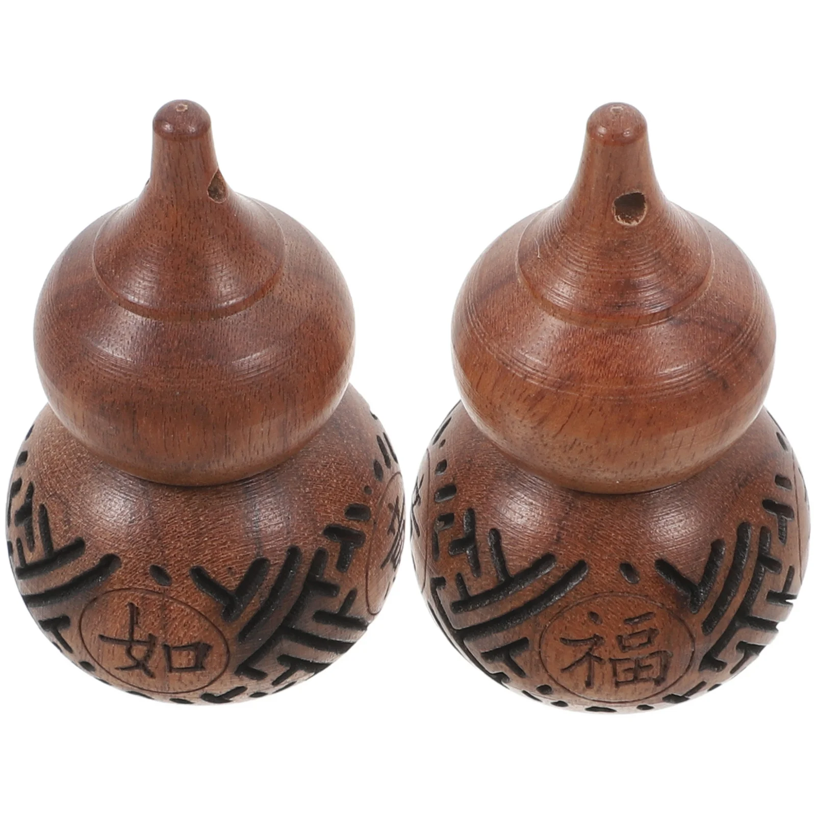 

2Pcs Carved Wood Gourd Shape Aroma Beads Holder Sachet Decorative Hollow Gourd Pendant Fragrance Diffuser for Home Office Car