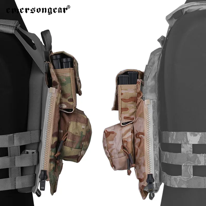 Imagem -04 - Emersongear Mochila por Painel Zip para Avs Jpc2.0 Cpc Emerson Caça Colete Placa Transportadora Airsoft Em9286