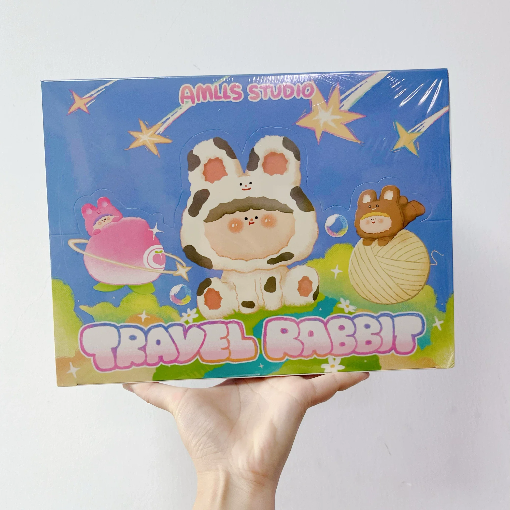 Genuine Amlls Travel Rabbit Series Blind Box Cute Action Figure Desktop Ornament Creative Toy Home Decoration Collection Gift