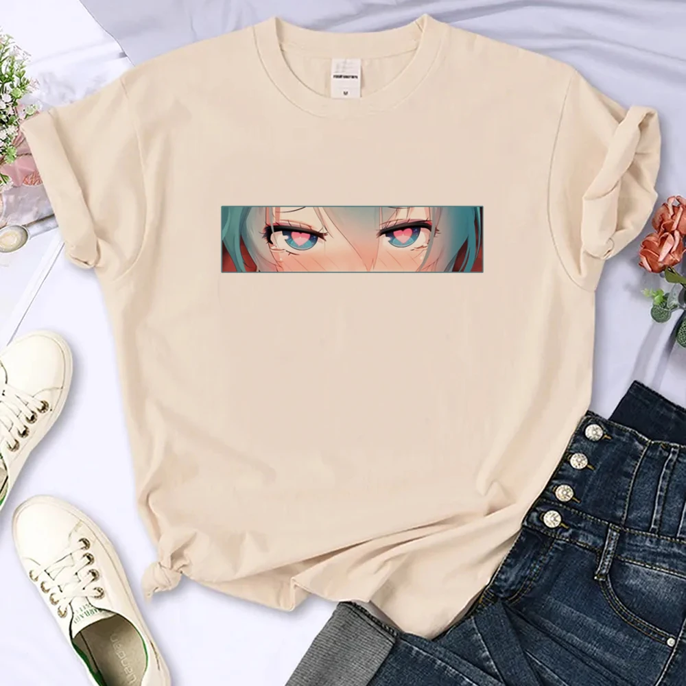 

Anime Eyes t-shirts women comic harajuku funny top female streetwear clothing