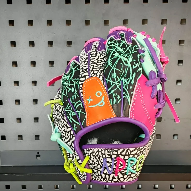 قفازات البيسبول الاحترافية مع شعار مخصص قفازات البيسبول المخصصة Optimal Kip Leather A2000 #1