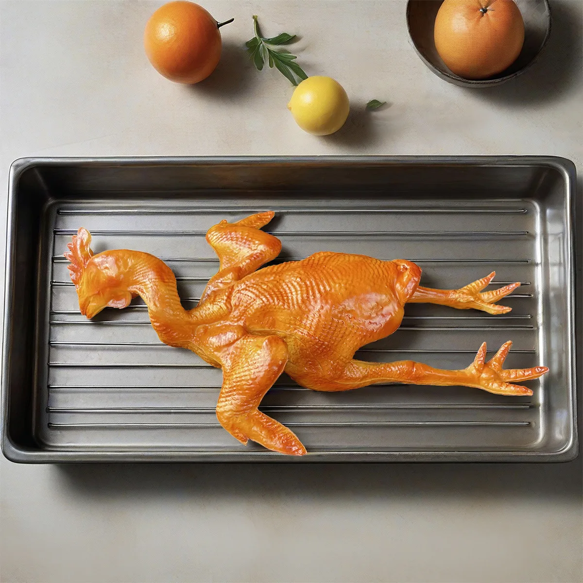 محاكاة الدجاج واقعية الدجاج المشوي نموذج وهمية الغذاء الحلي مطعم المطبخ نافذة عرض عينة DIY بها بنفسك ديكور احتفالي #5