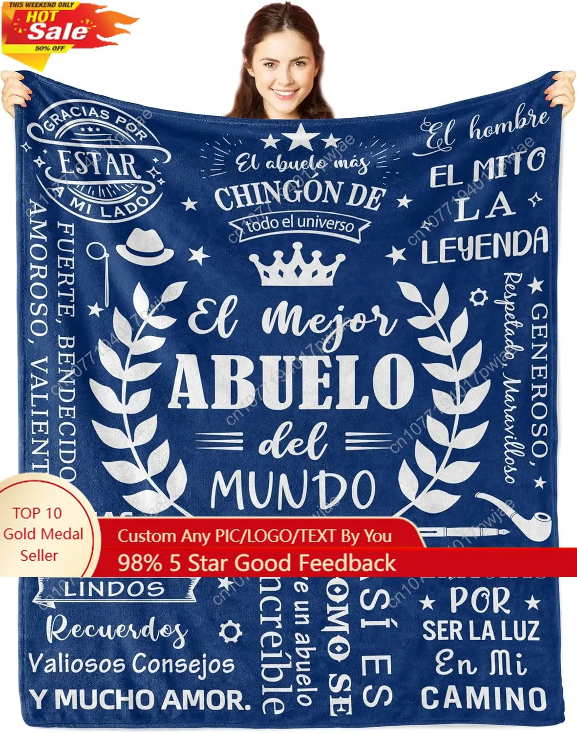 

Nicetous Abuelo Gifts Abuelo Blanket Regalos para Abuelo/Abuelito Abuelito Gift Mejor Abuelo del Mundo Gifts for