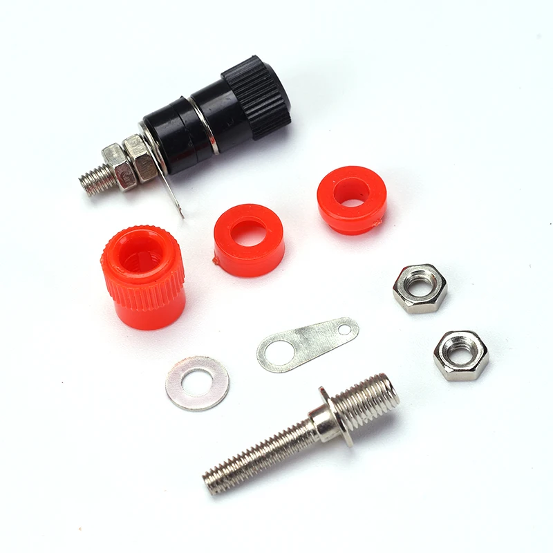 2 Stück 4mm Professioneller Bananenstecker-Anschluss, vernickelte Bindungsmutter, Steckverbinder – Detail 6