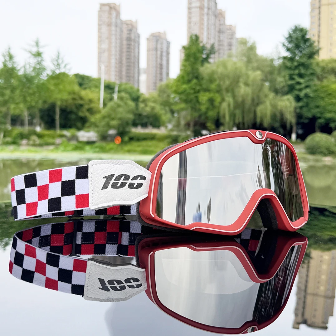 100 モトクロスゴーグルオートバイメガネ MX モト/MTB ダートバイク男性女性目の保護 ATV スキーアウトドアスポーツスクーターサイクリングマスク