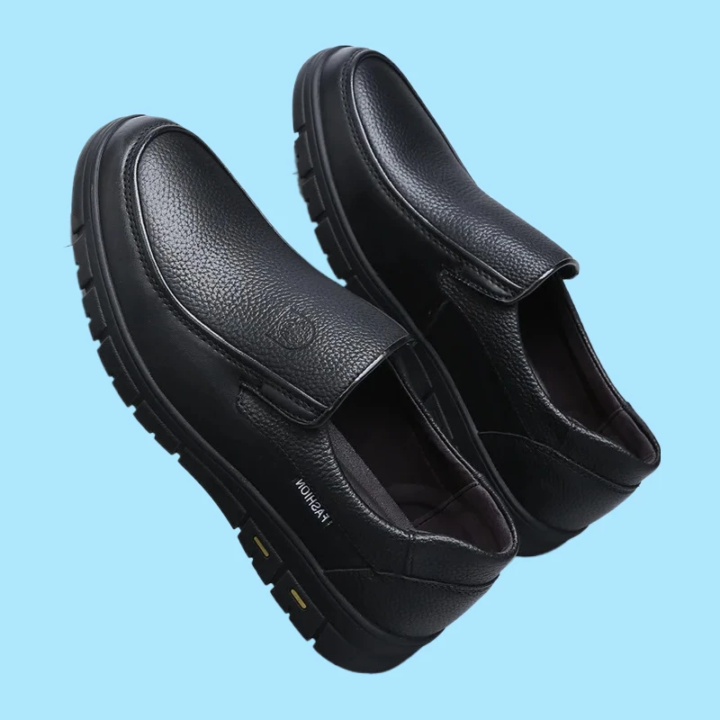 

Casual Shoes For Men Flat Platform Walking Shoe Outdoor Footwear Loafers Breathable Sneakers New Genuine Leather Handmade