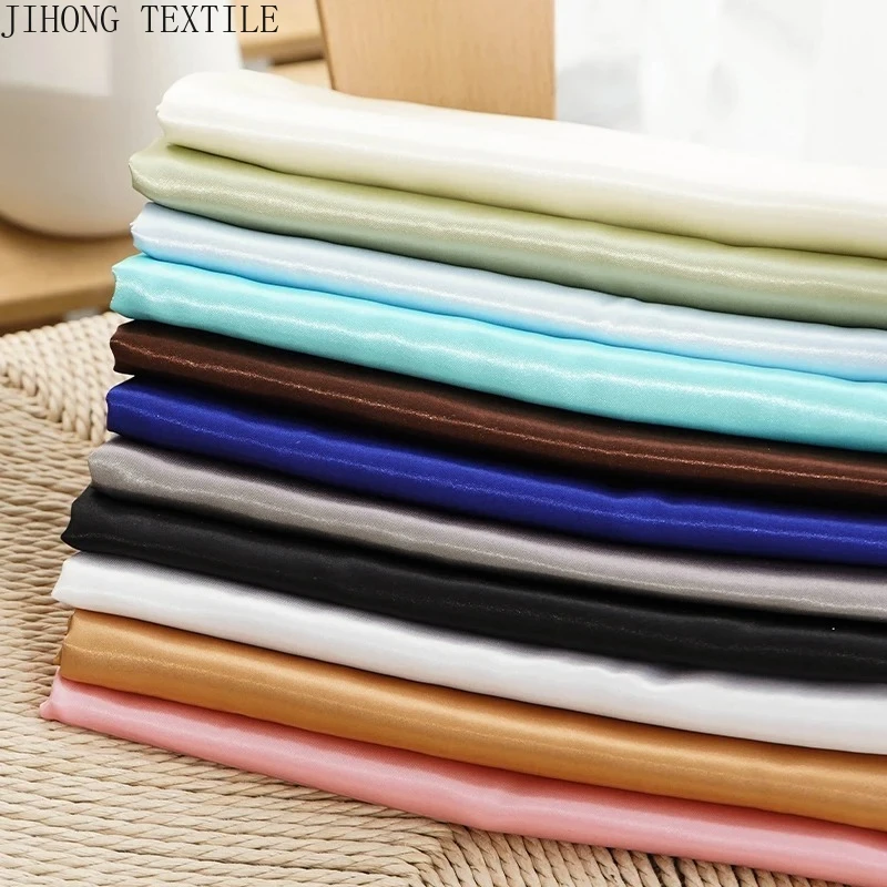 

26-цветная атласная ткань премиум-класса, материал подкладки для платья для свадебного декора, одежда «сделай сам», мягкий текстиль для шитья, поделок, вырезанный на метр