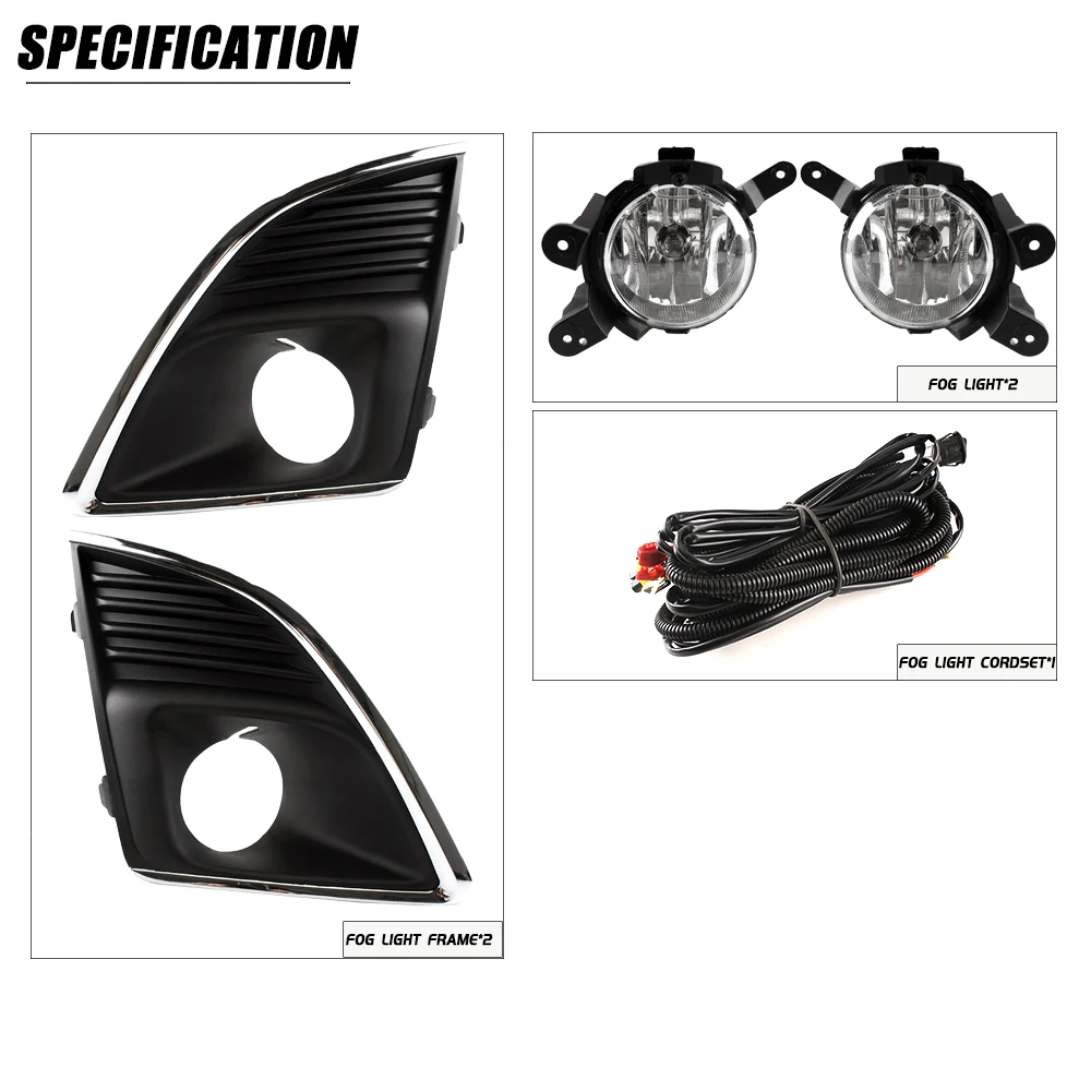 Front Bumper Fog Lamp Upgrade FOR CHEVROLET CRUZE 2014 2015 2016 Version Additional Foglight Set Switch + Wiring