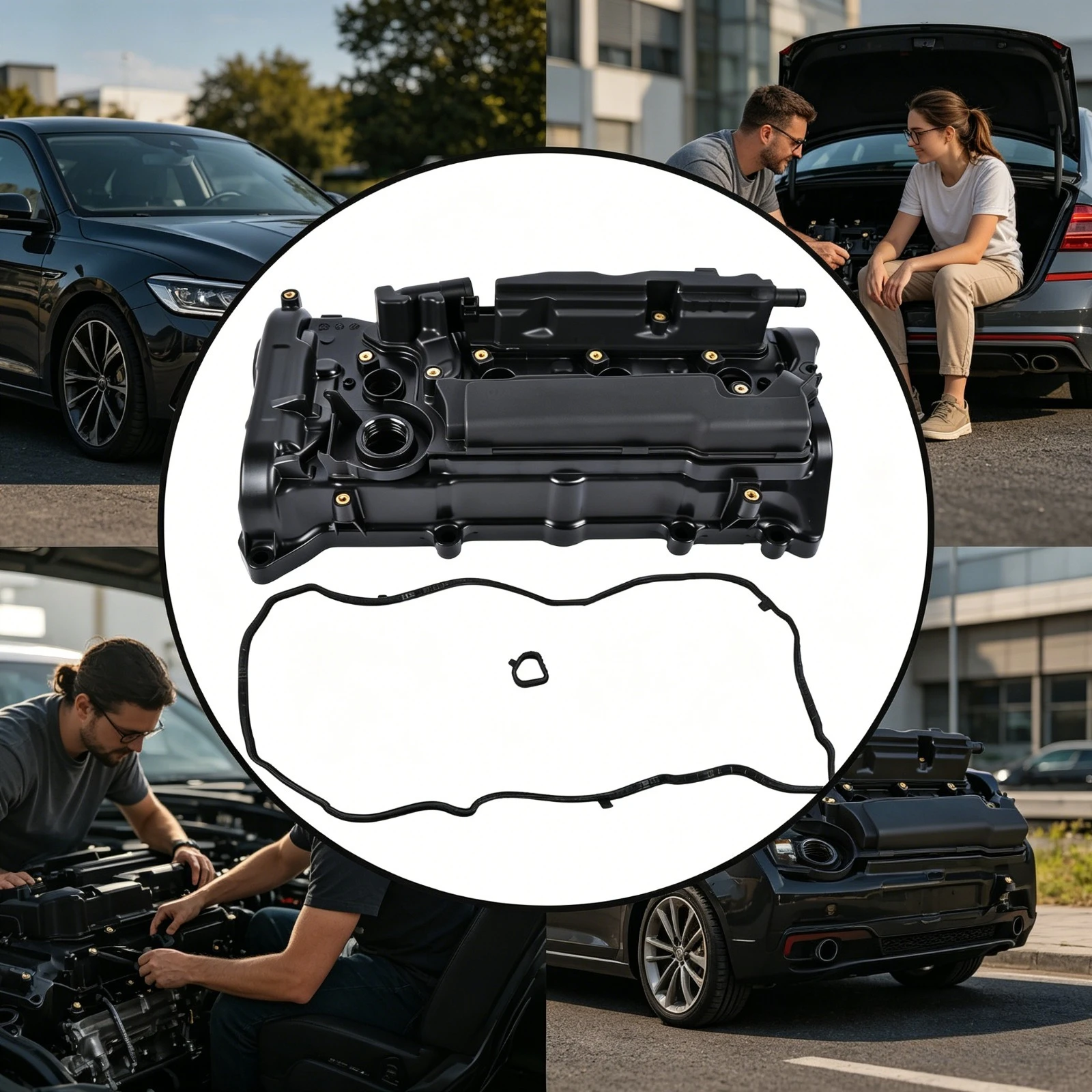 

Крышка клапанного механизма с прокладкой 12310-RDF-A01 12310-5A2-A01 для Honda CR-V Accord 2013-19 2.4L, автомобильные запчасти для клапанов