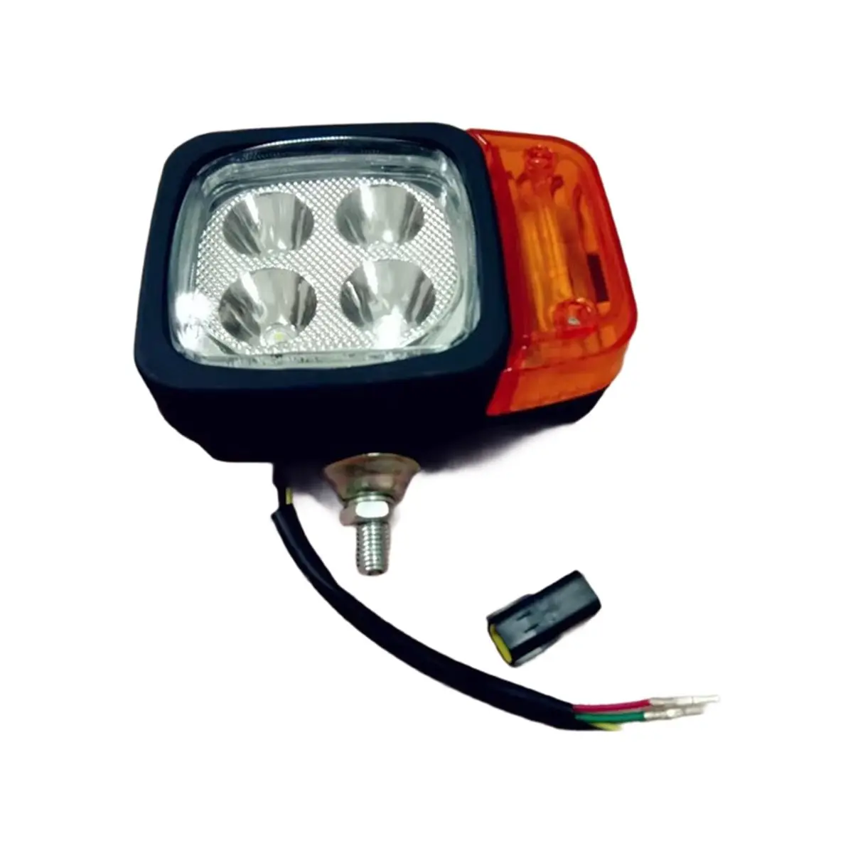 Fits for 1 Pair Excavator Headlight Set Front Work, and Top Lights with Turn Signal Assembly Forklift Accessorie