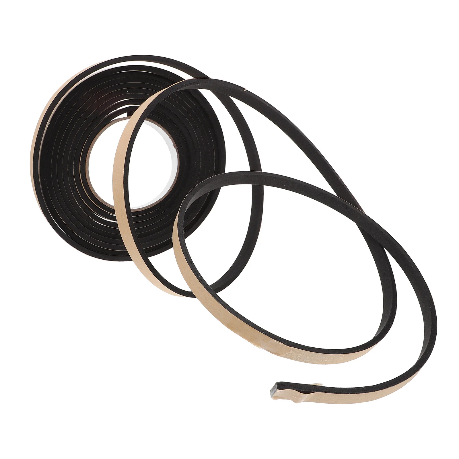 

Adhesive Weather Stripping Tape Door Window Seal Strip Easy to Install Strong Bond DIY Sealing Gaps Black Insulation