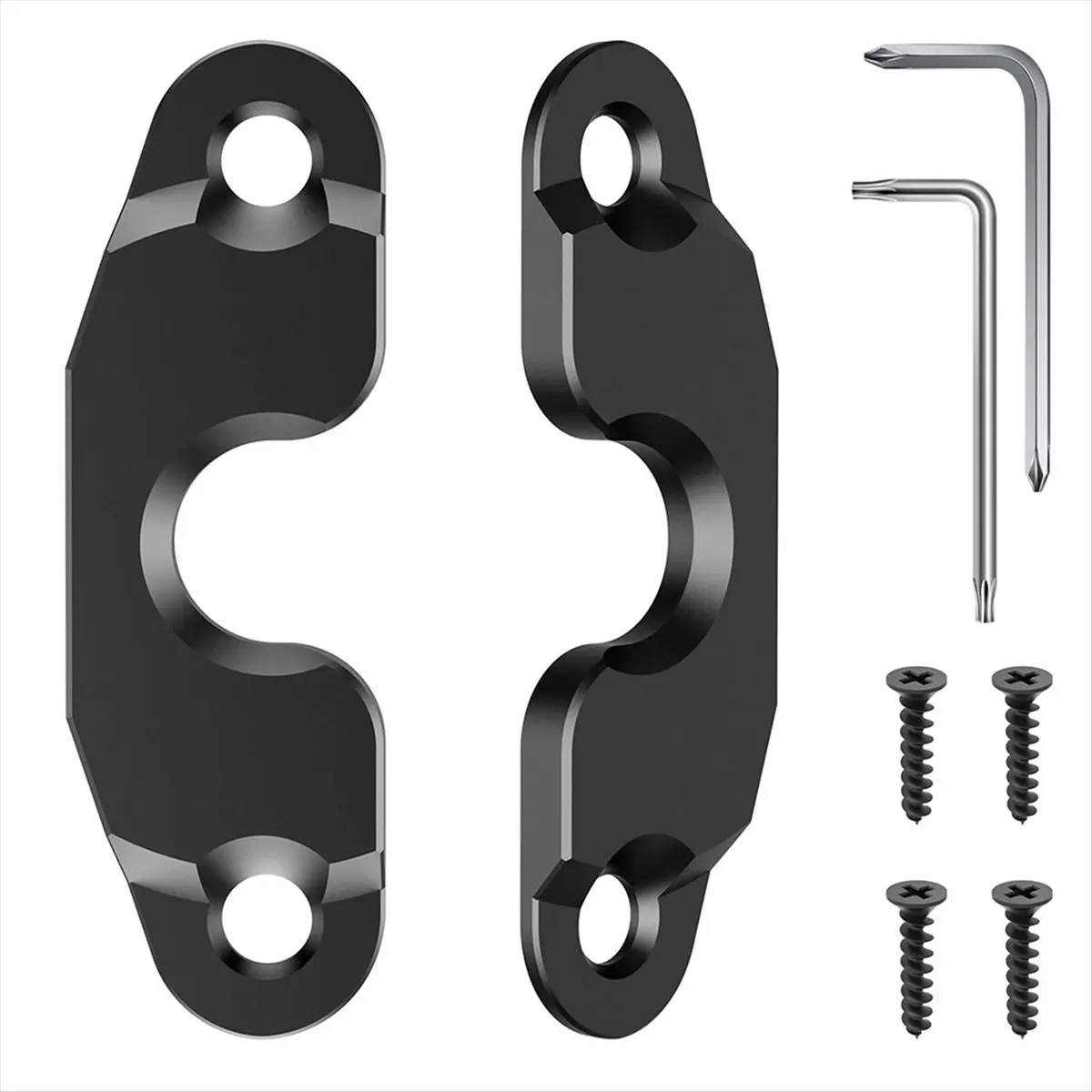 Super Sale Sun Visor Clip Repair Kit Aluminum Alloy Black Anodized Replacement for Jeep Wrangler JK 2018 JL Wrangler 2018