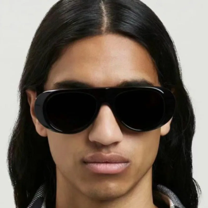 New in Luxury Brand Designer Big Frame Flat Top Sunglasses Women For Men Fashion Vintage Sun Glasses Punk Pilot Shades UV400
