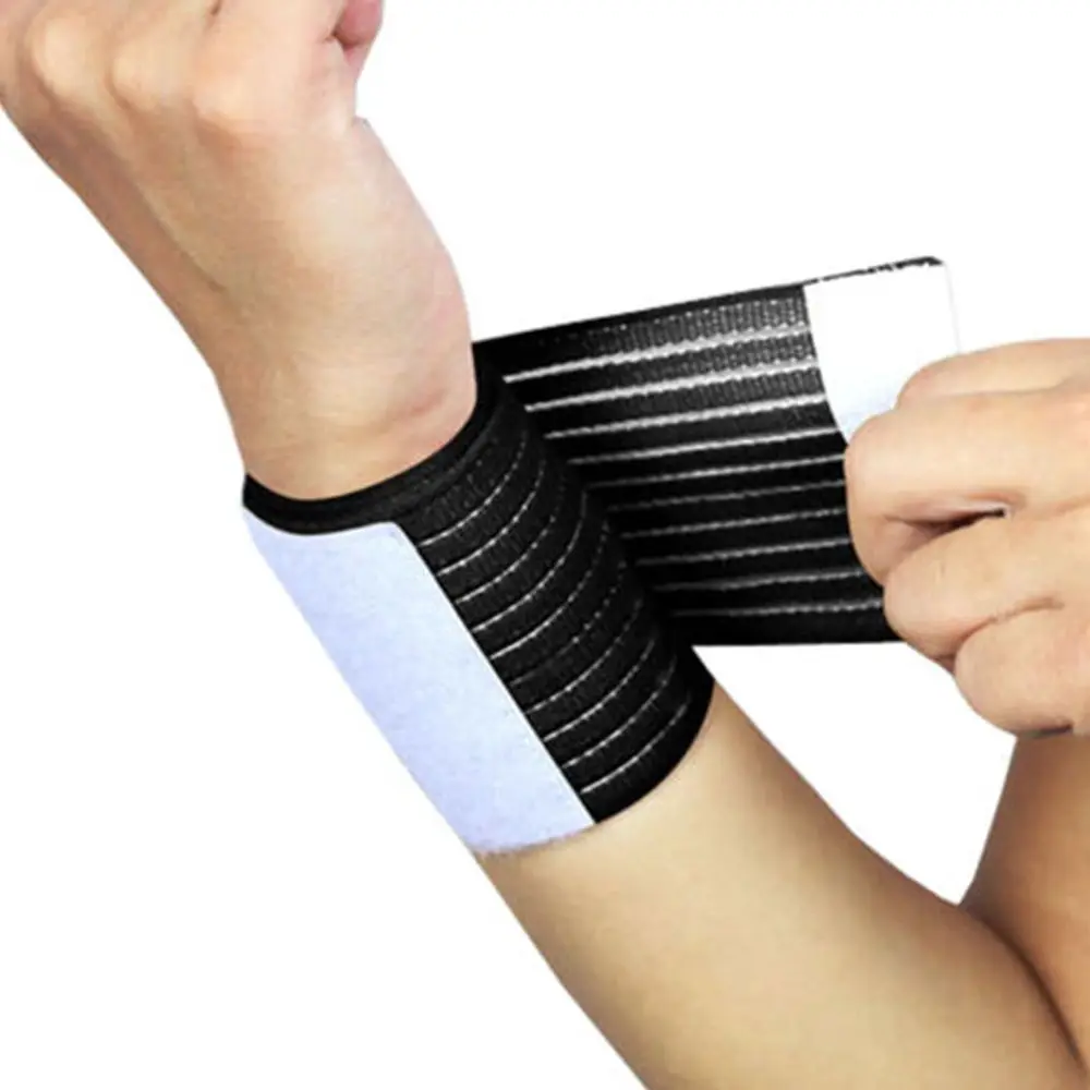 

Sports Stretchy Sprain Support Tape Elastic Wraps 4 Colors Gym Sport Wristbands Safety Bandage Sports Safety Wrist Protector