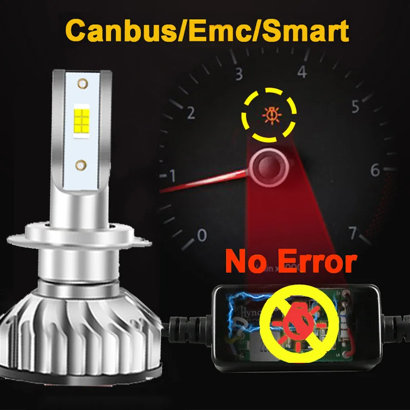 Lampadina per fari a Led per auto 2 pezzi per Mitsubishi Pajero Montero Shogun V60 NM NP NS1999 -2006 ACEM-X chip faro a LED abbagliante