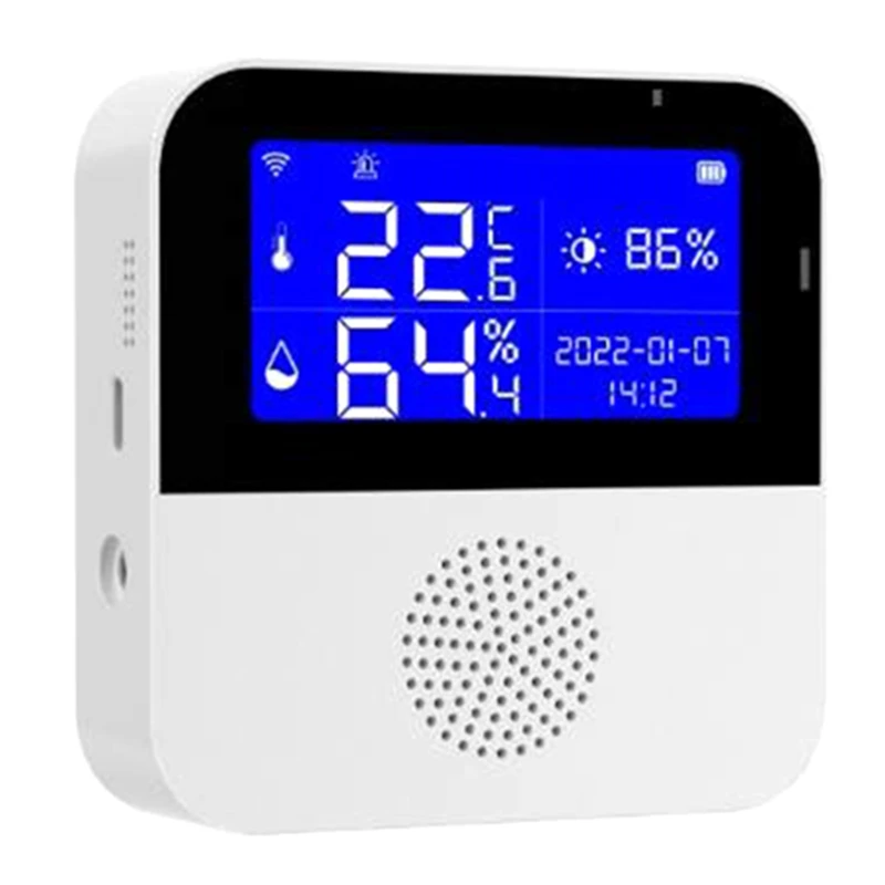 HFES Smart Wifi Temperature Humidity Sensor Doodle Temperature And Humidity Meter Home Dual Temperature Sensor