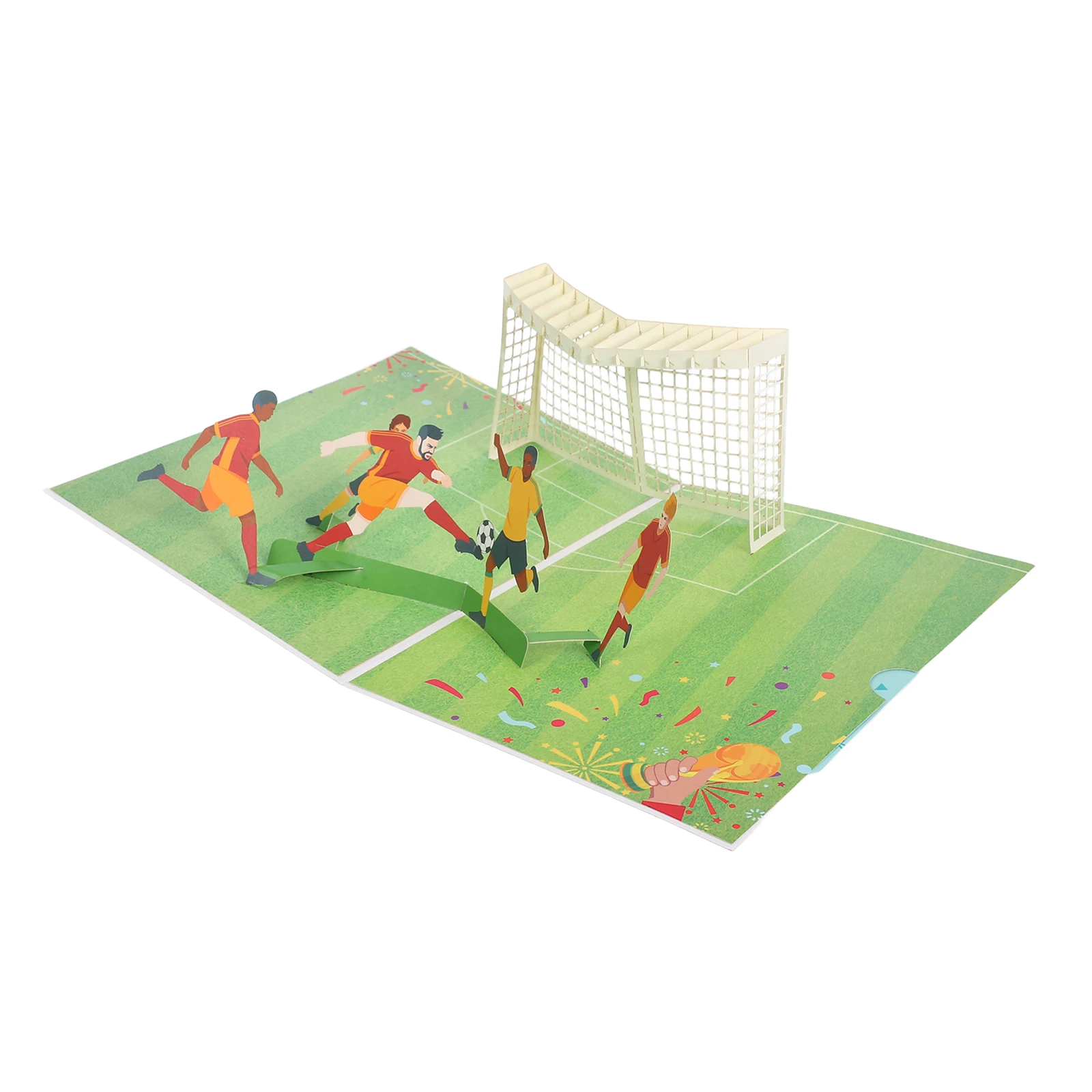

3D Football Greeting Card Small Soccer Pop up Birthday Cartoon Lovely Cards Paper